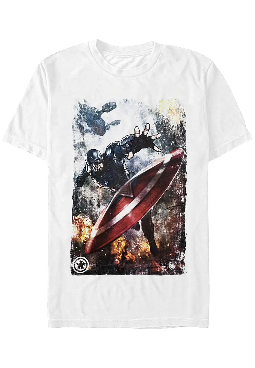 Captain America - Captain America White - T-Shirt