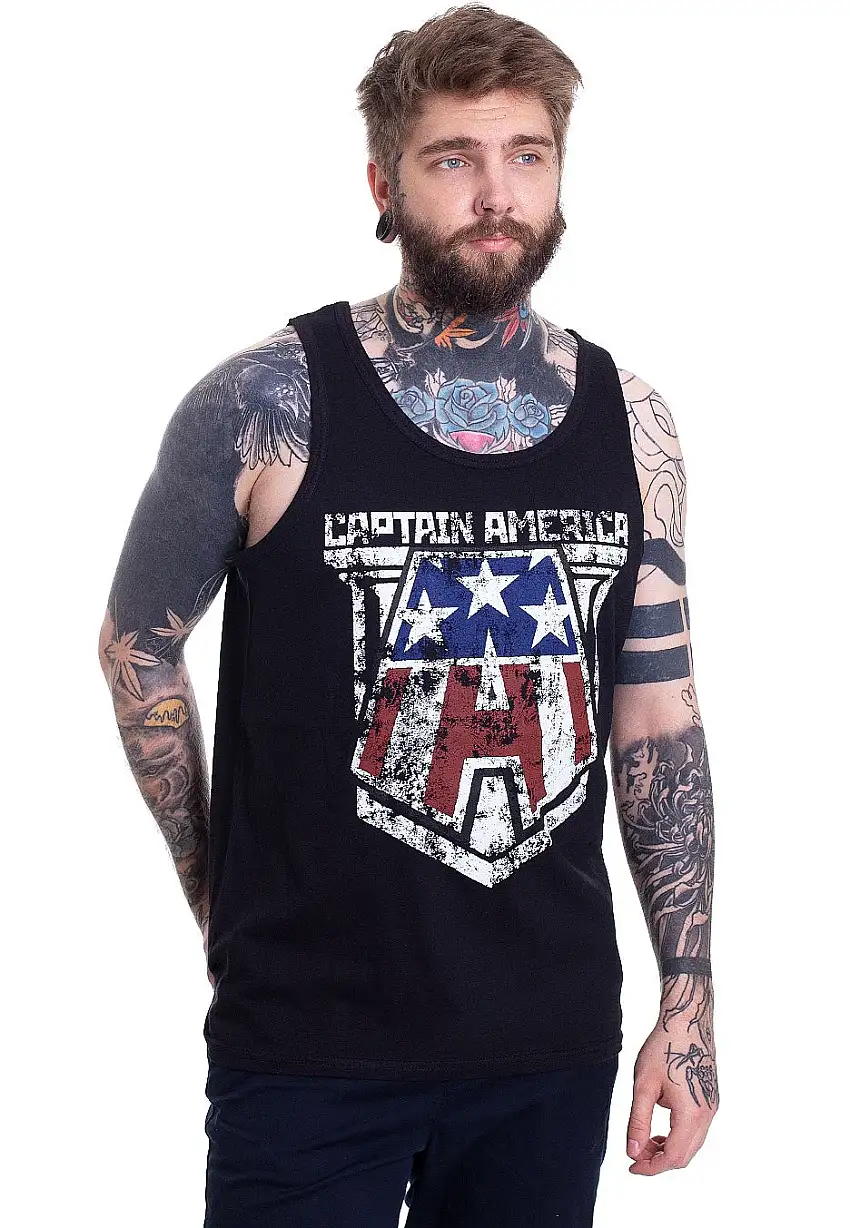Captain America - Distressed - Canotta