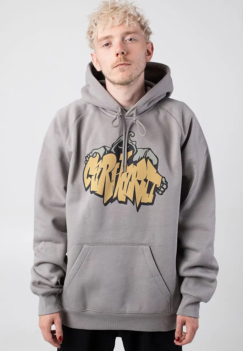 Carhartt WIP - Hooded Yute Misty Grey - Felpa con cappuccio