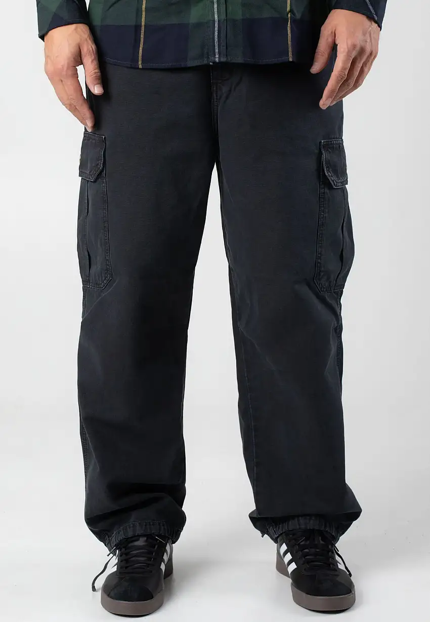 Carhartt WIP - Stanton Cargo Stone Dyed Black - Pantaloni