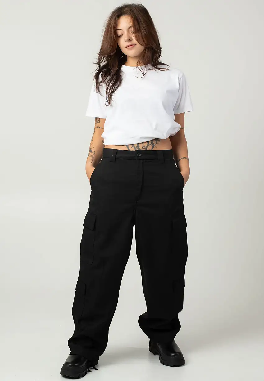 Carhartt WIP - W' Kingsley Rigid Black - Pantaloni