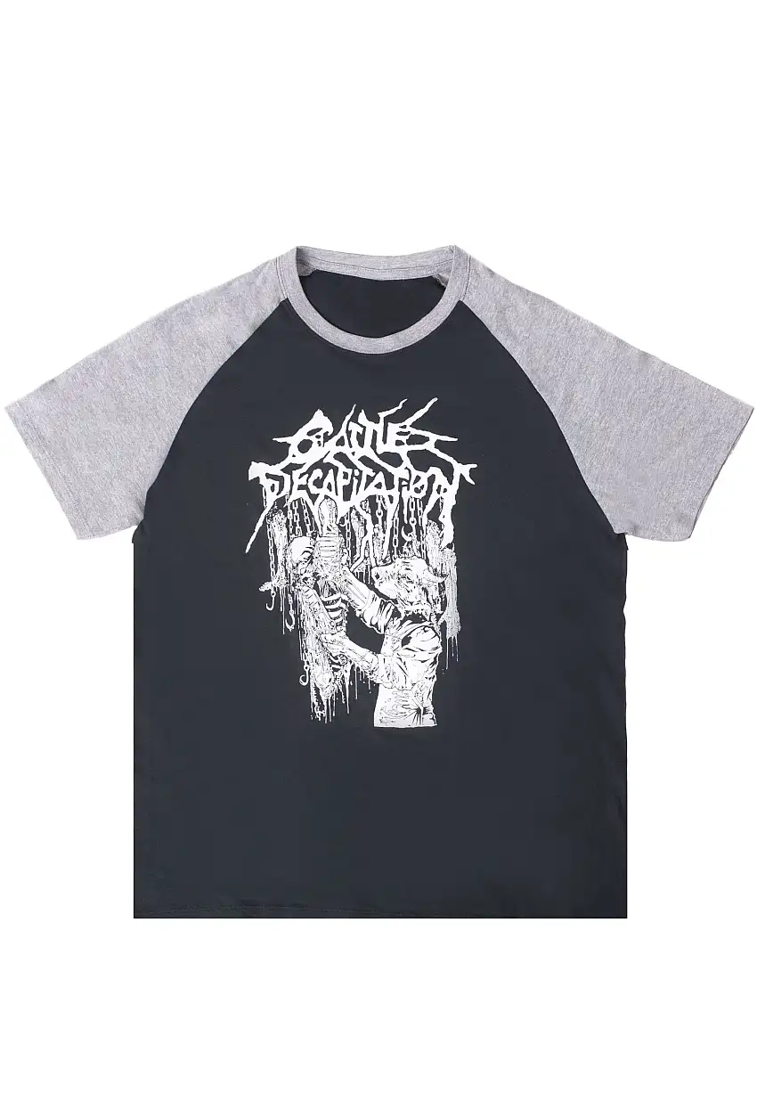 Cattle Decapitation - Dead Meal Black/Grey Raglan - T-Shirt