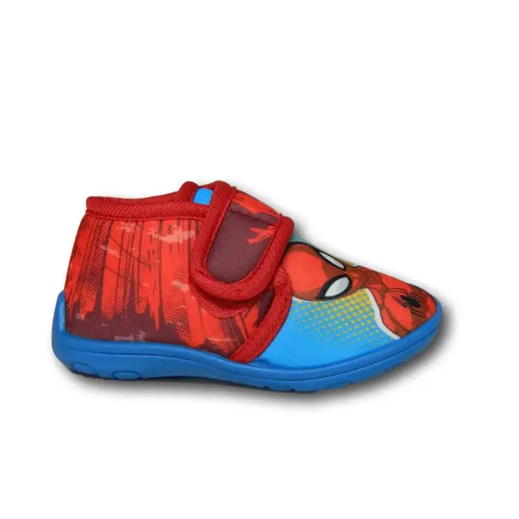 Spider Man SM12821 Pantofole Bambino a Strappo in Panno Azzurro