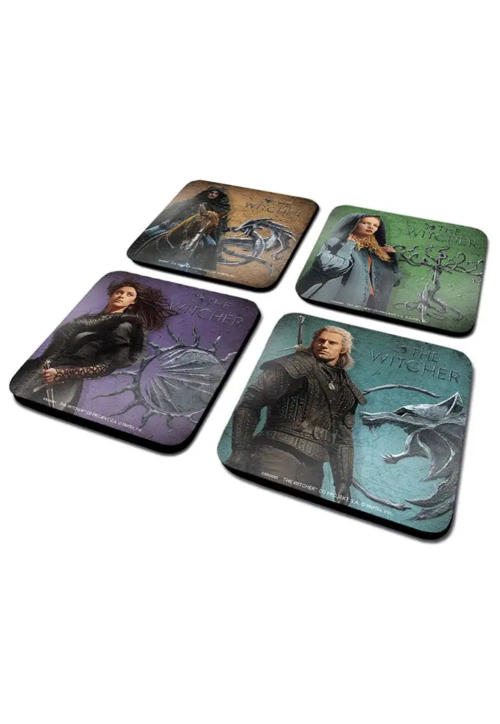The Witcher - Legendary Set Of 4 - Sottobicchieri