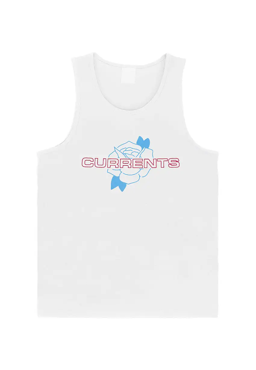 Currents - 3D Flower White - Canotta