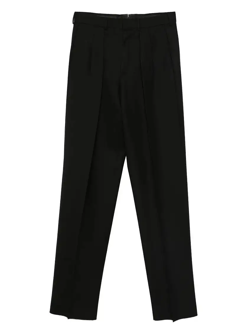 High Twist Broken Twill Double Pleat Trousers 78875939