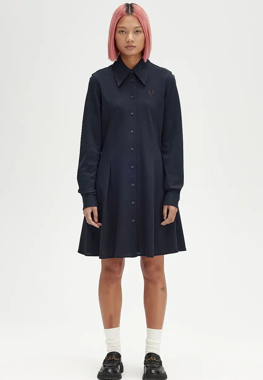 Fred Perry - Woven Mesh Navy - Vestito