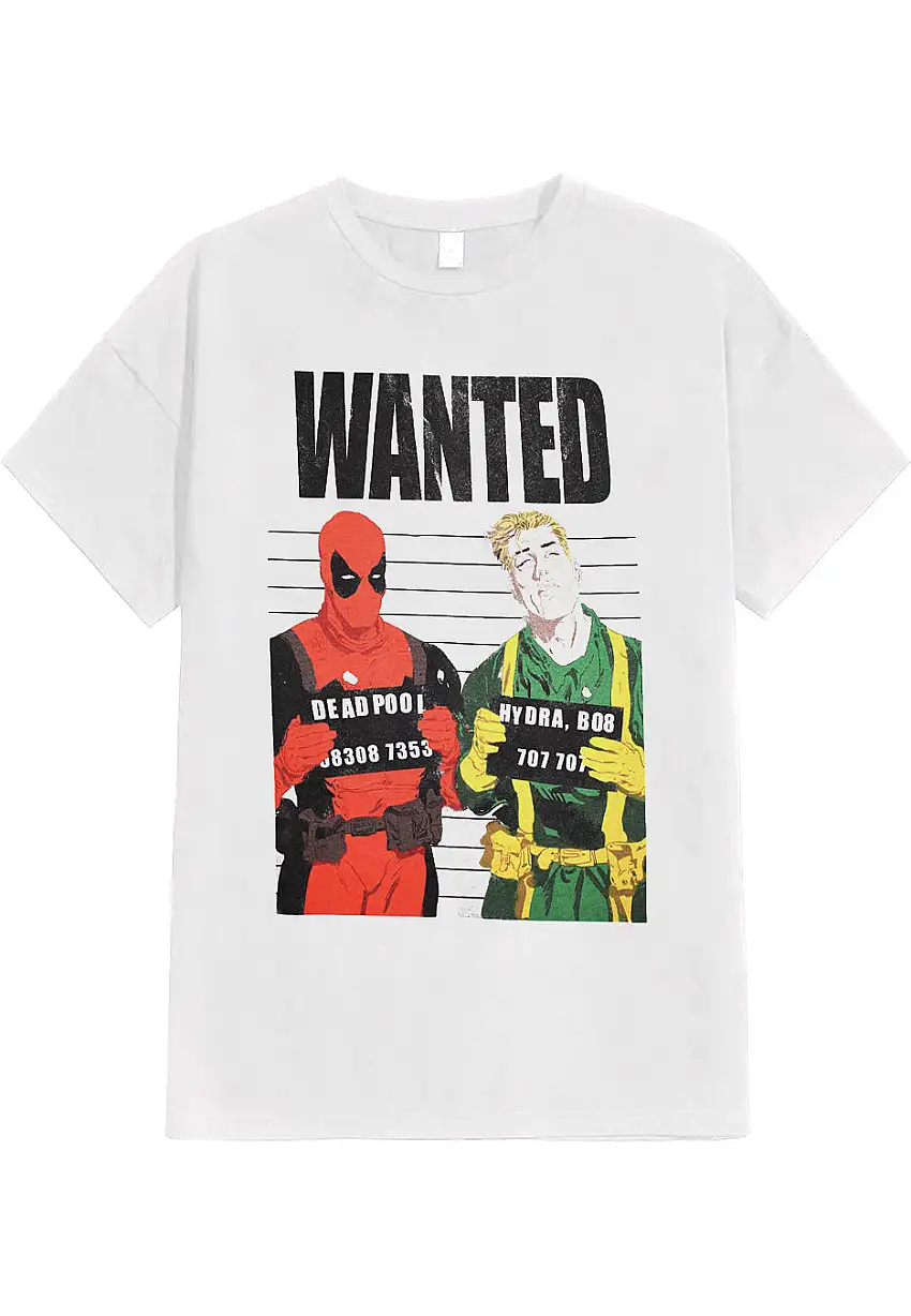 Deadpool - Wanted White - T-Shirt