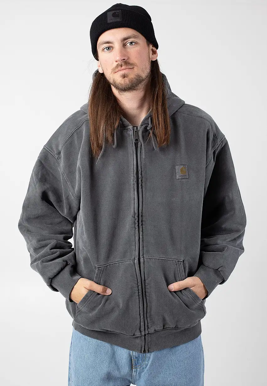 Carhartt WIP - Hooded Vista Garment Dyed Graphite - Giacca