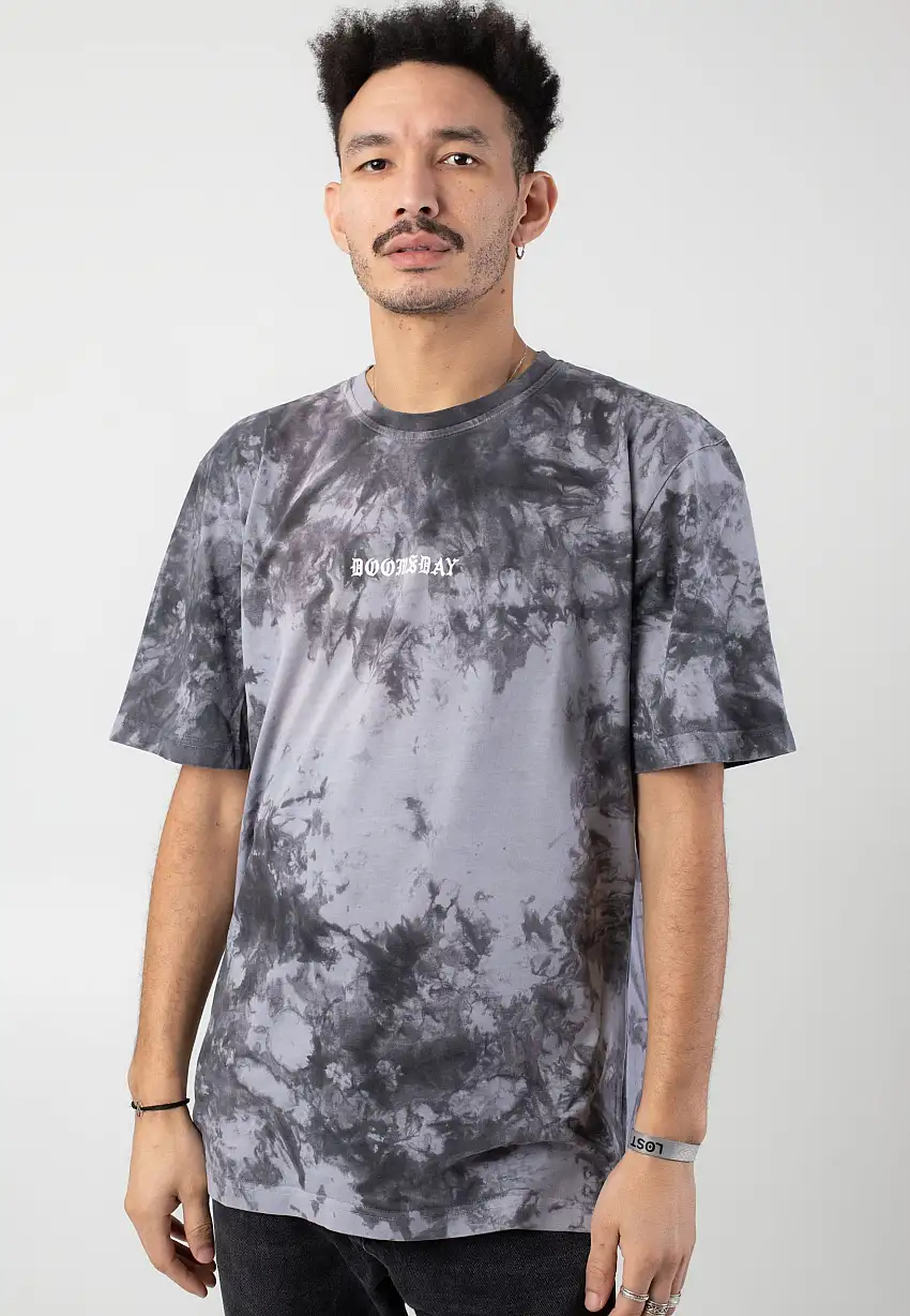 Doomsday Society - No More Space Tie Dye Black Grey - T-Shirt