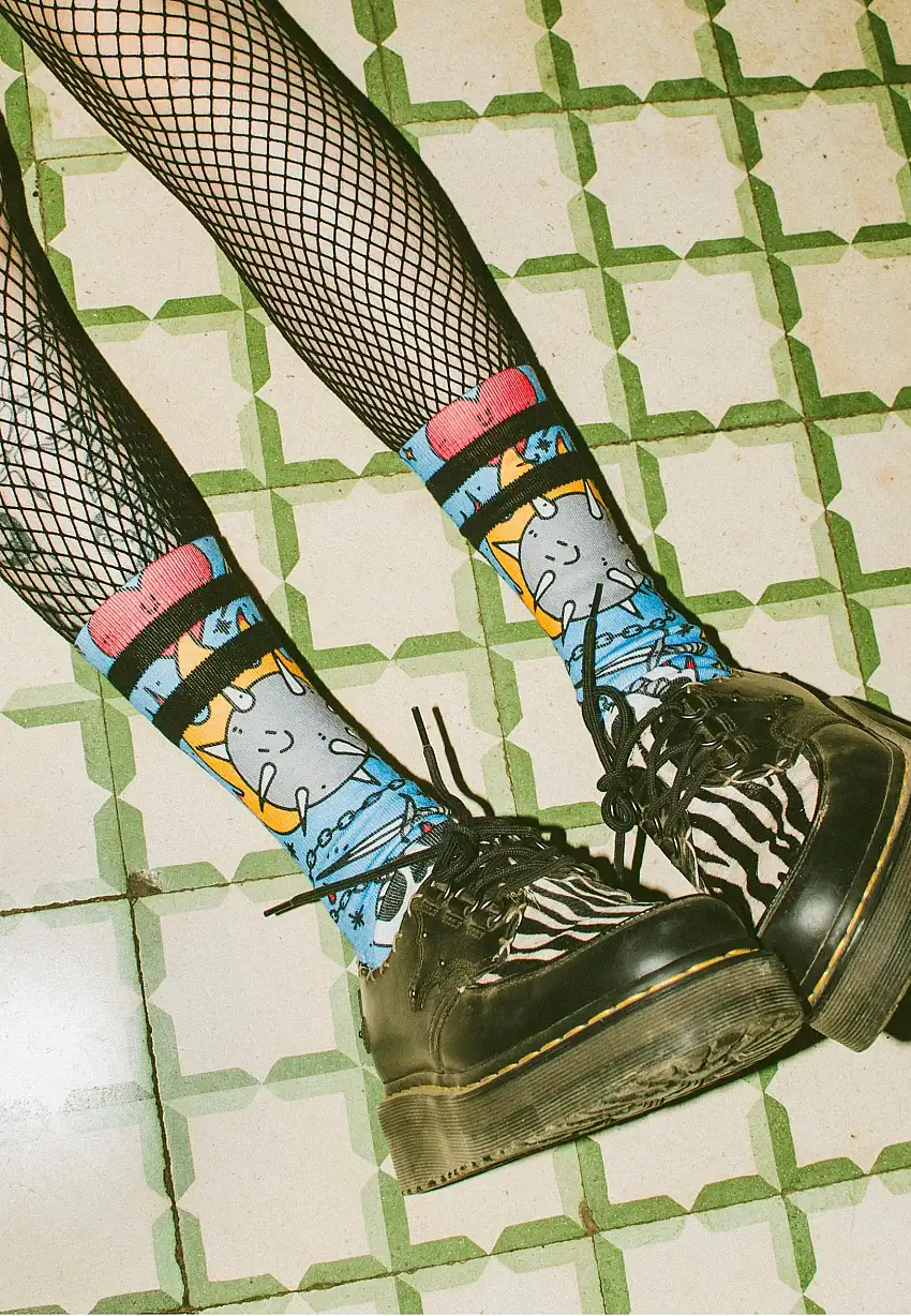 American Socks - Blast Mid High Blue - Calzini