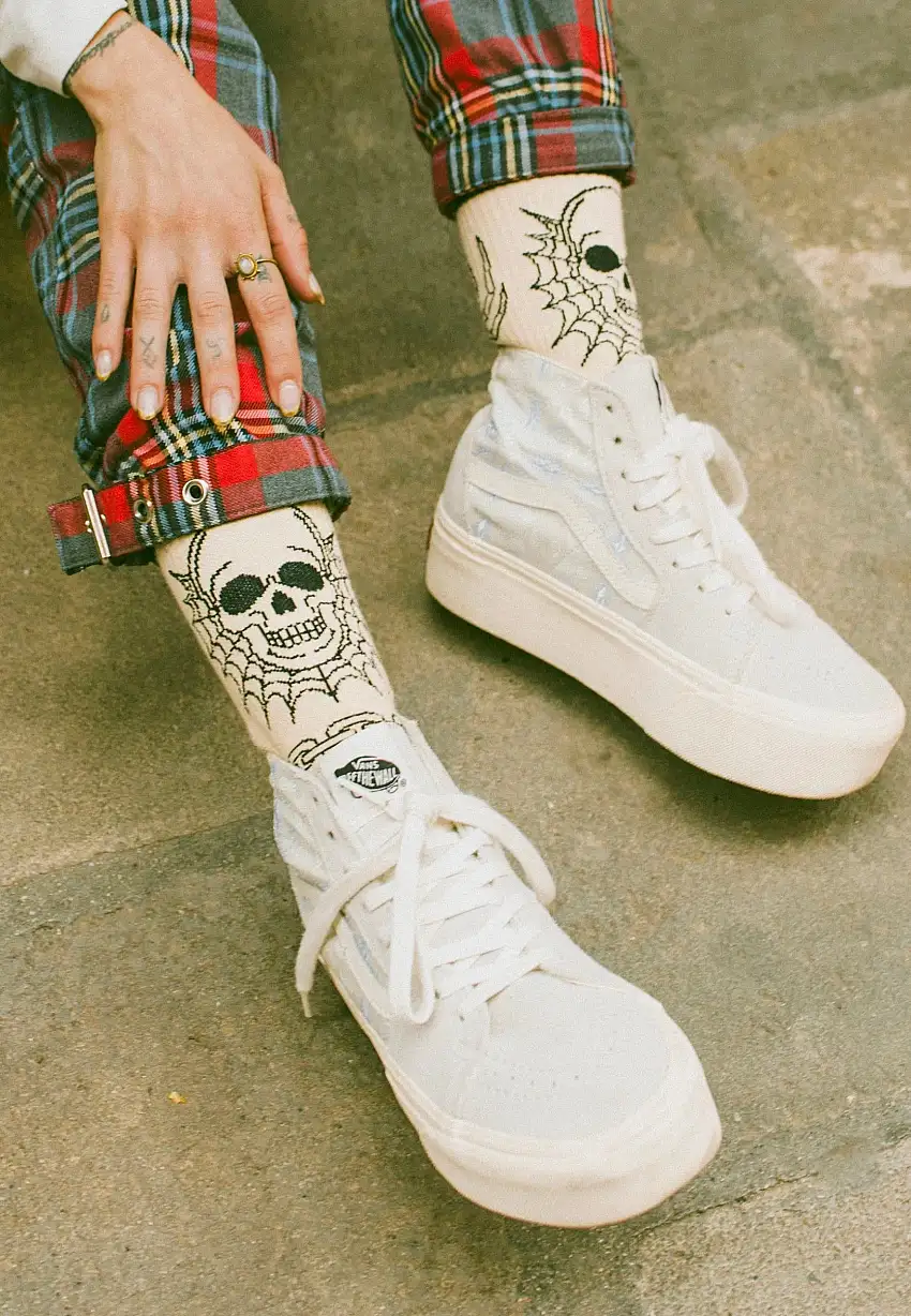 American Socks - Spider's Lair Mid High Beige - Calzini