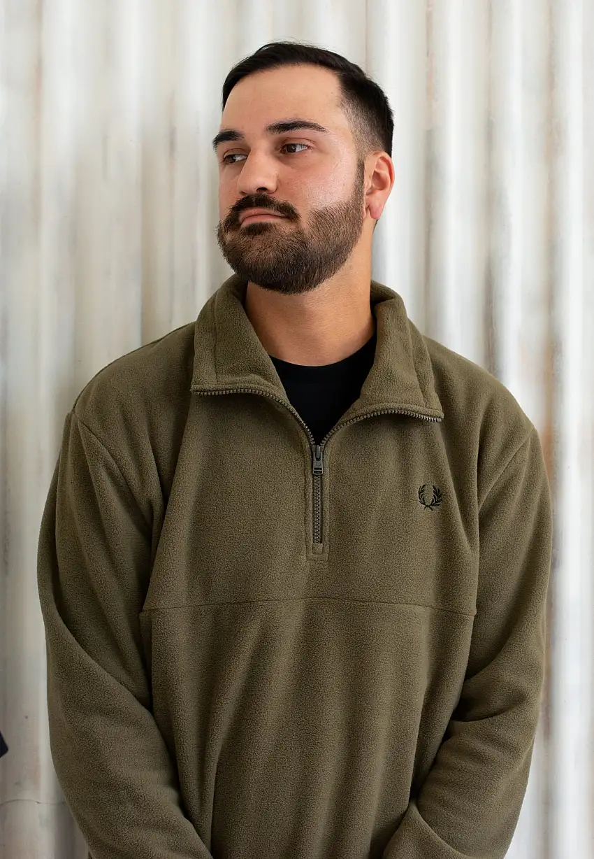 Fred Perry - Half Zip Fleece Uniform Green - Pullover