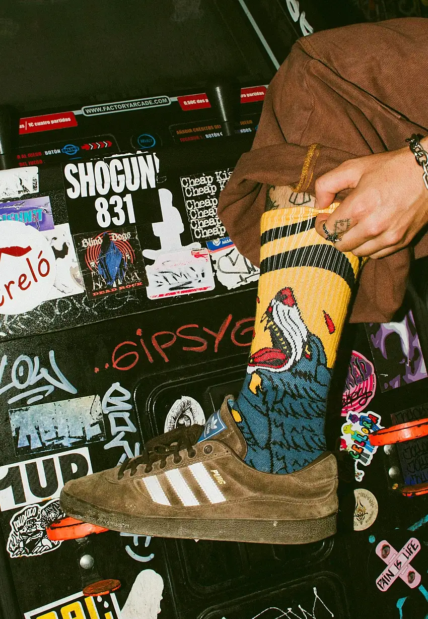 American Socks - Wolfpack Mid High Yellow - Calzini