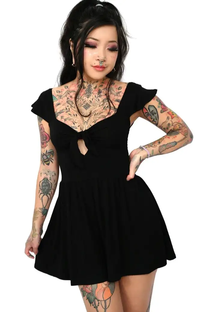 Foxblood - Darling Romper Black - Tuta
