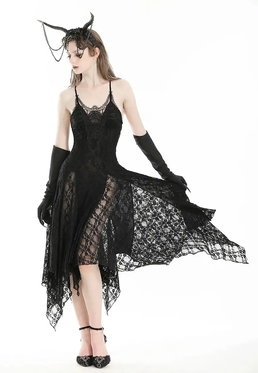 Dark In Love - Gothic Ghostly Mysterious Black - Vestito