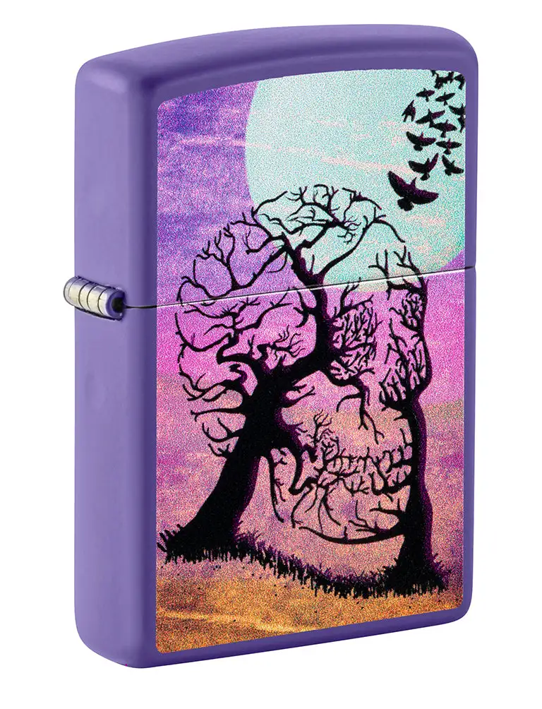 Zippo Scheletro Albero Viola 48638