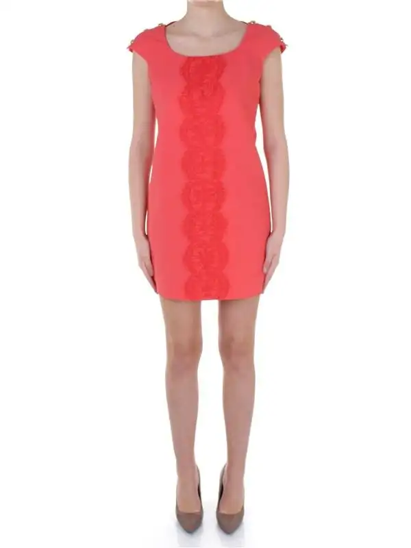 Abito Donna a sacchetto con ricamo in tono