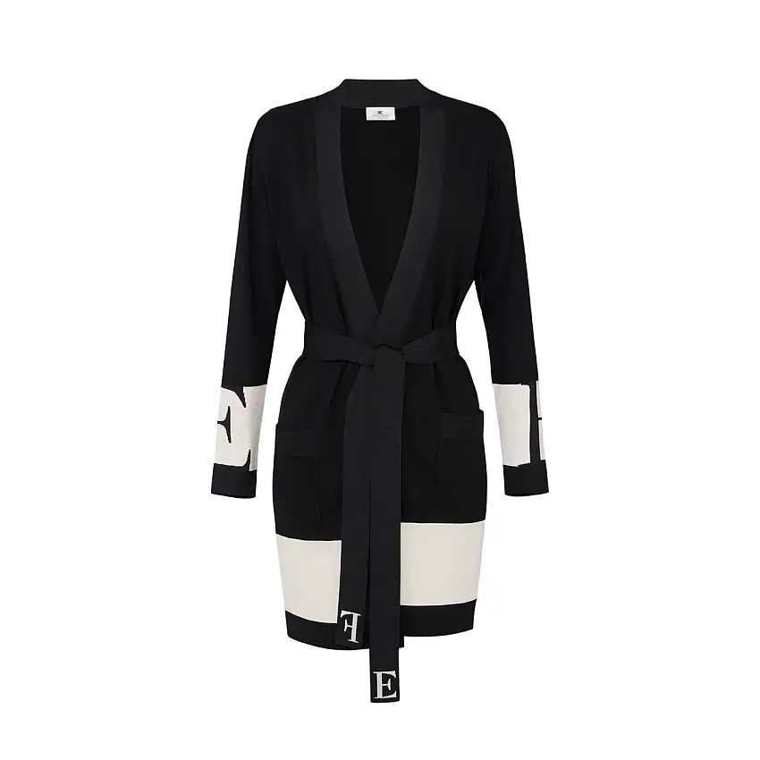 Cardigan Donna lungo con cinta