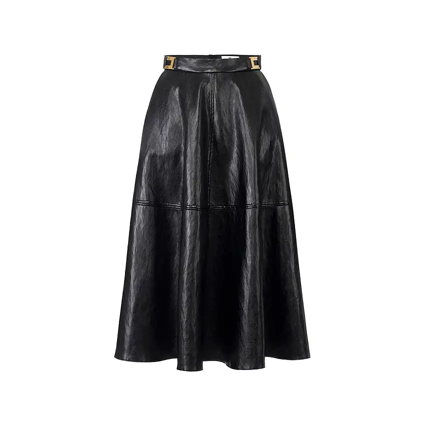 Gonna Donna a ruota in ecopelle