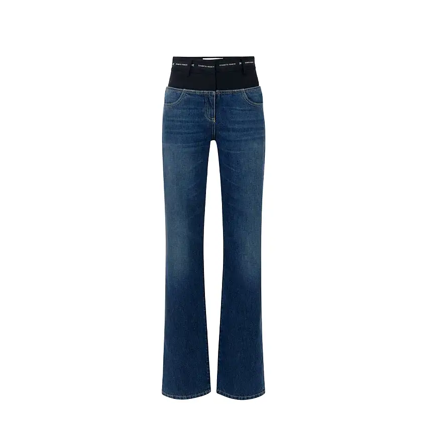 Jeans Donna con fascia logata