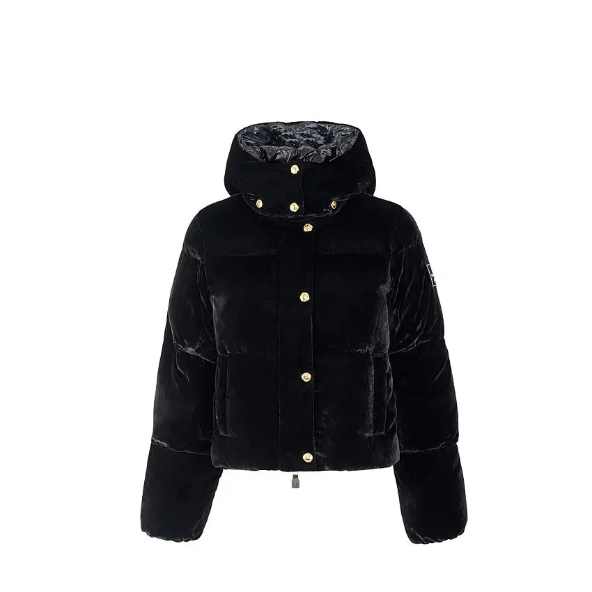 Piumino Donna corto in velluto