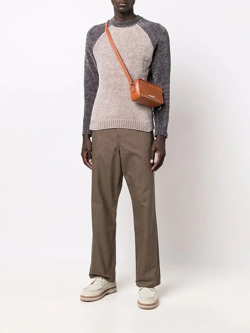 Maglione Uomo 6K1MX71MVSZ con texture a blocchi