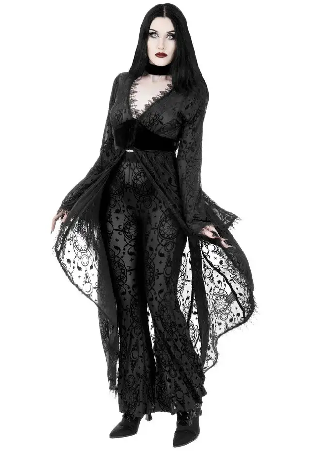 Restyle - Dark Angel Burnout Black - Giacca