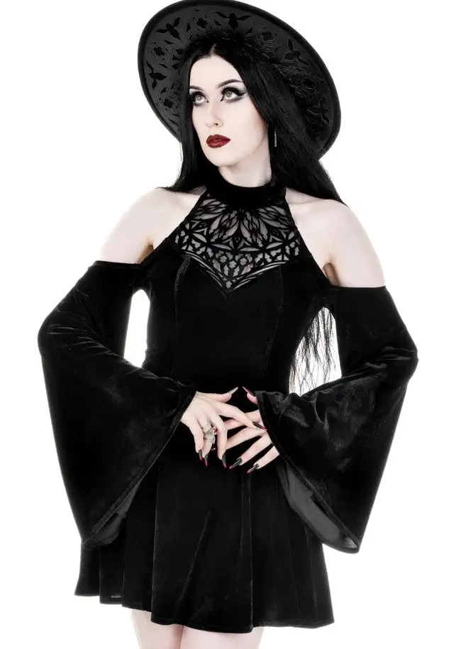 Restyle - Rosarium Mini Black - Vestito