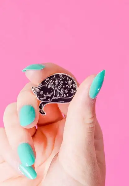 Punky Pins - Mystical Cat Enamel - Pin