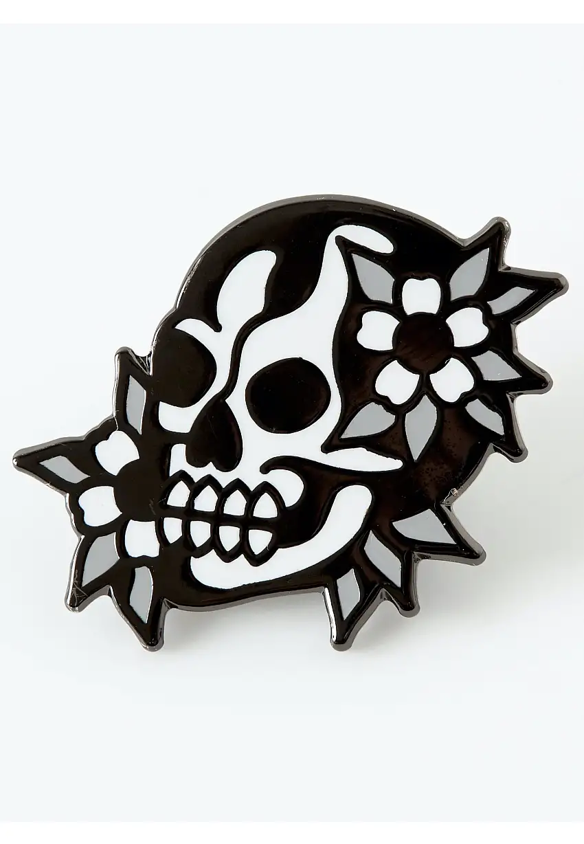 Punky Pins - Skull Face Enamel - Pin