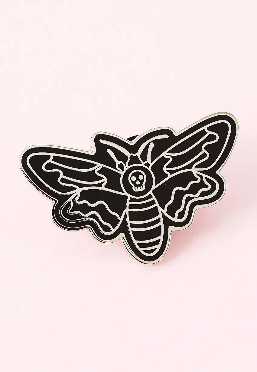 Punky Pins - Death Head Moth Enamel - Pin