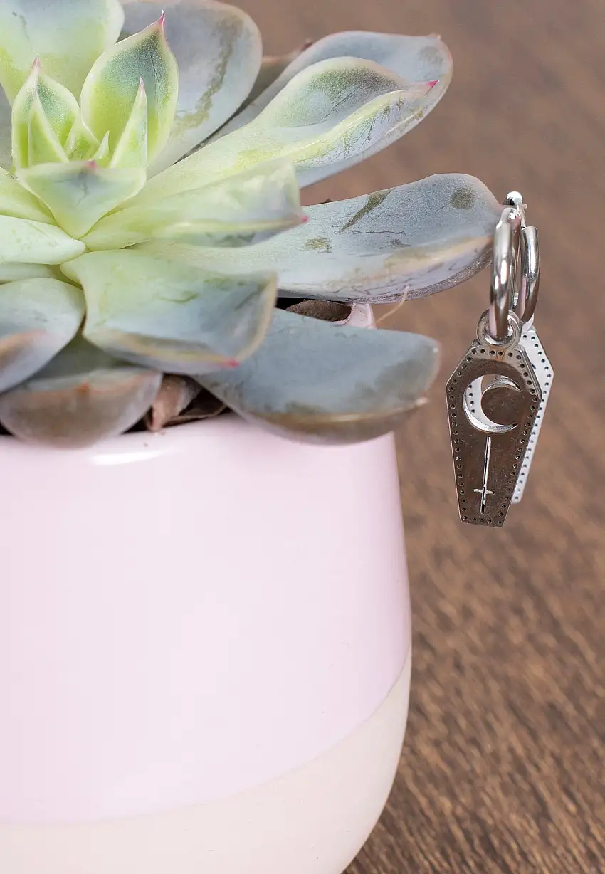 Wildcat - Little Moon Coffin Silver - Orecchini