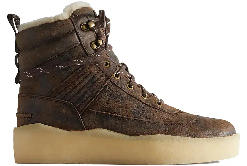 Clarks Originals Rushden Boot Ronnie Fieg 8th Street Shearling Chocolate