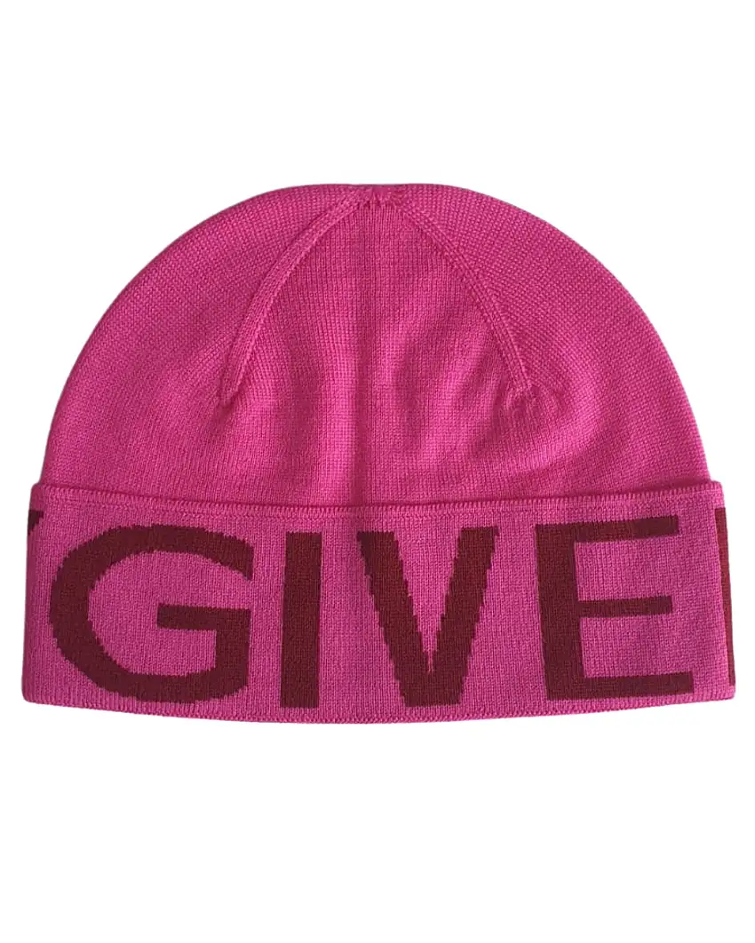 Givenchy Cappello Beanie Big Logo Lana Viola