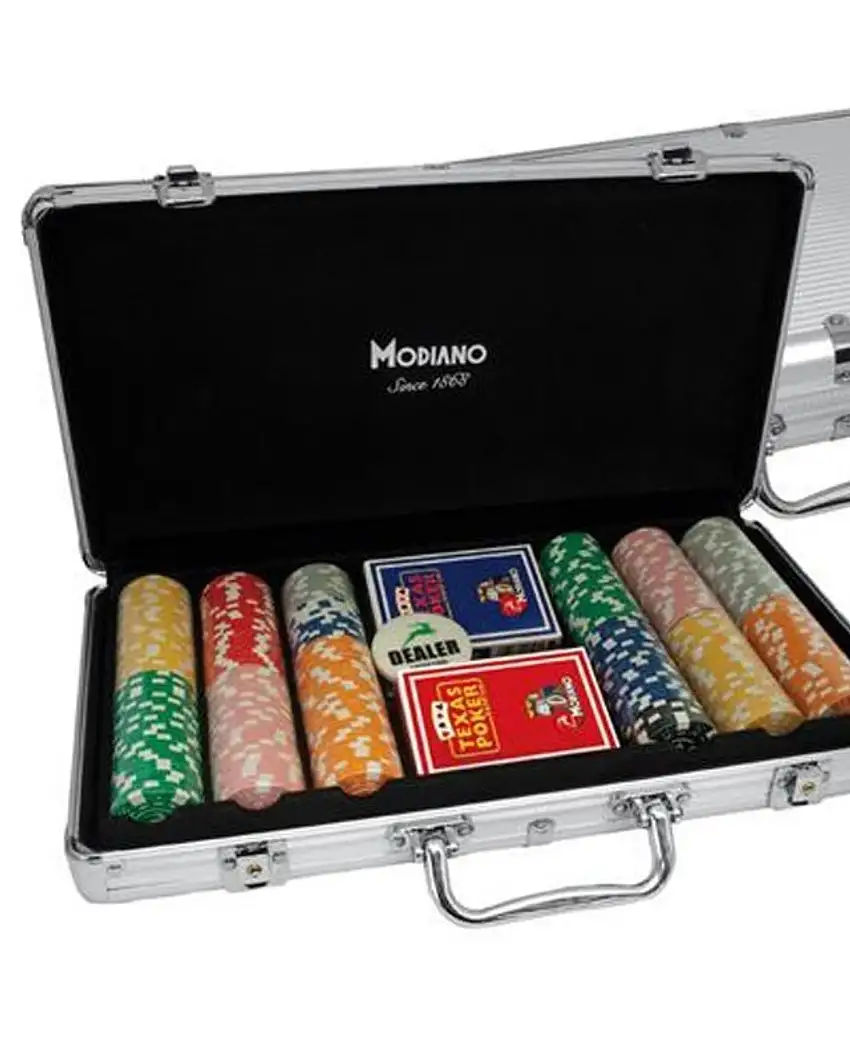 Modiano 300 Chips 14g Alluminio Valigetta