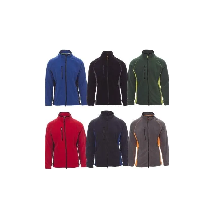 Felpa Bicolore in Pile con Cuciture Rinforzate Aspen+ - Payper AY 7561