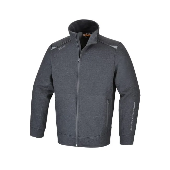 Felpa da Lavoro Beta Multitasche Zip Lunga in Graphene 7644GG