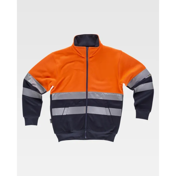 Felpa da Lavoro Mezza Zip Alta Visibilità C9037 - Workteam