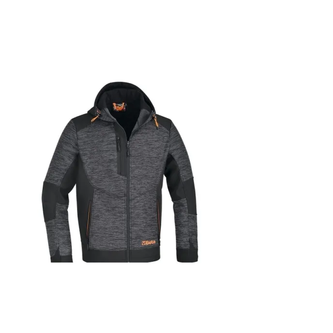 Felpa in pile con cappuccio da Lavoro Multitasche Beta 7637