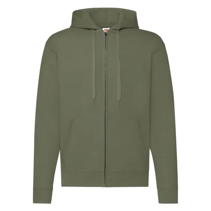 Felpa Da Lavoro Fruit Of The Loom con Cappuccio Foderato e Zip Lunga FR620620