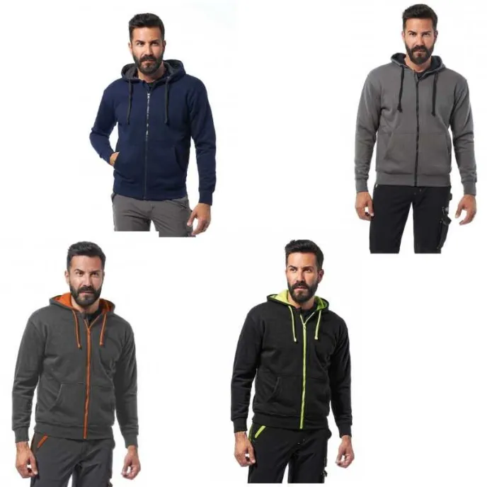 Felpe da lavoro con cappuccio Logica FIJI/1-L