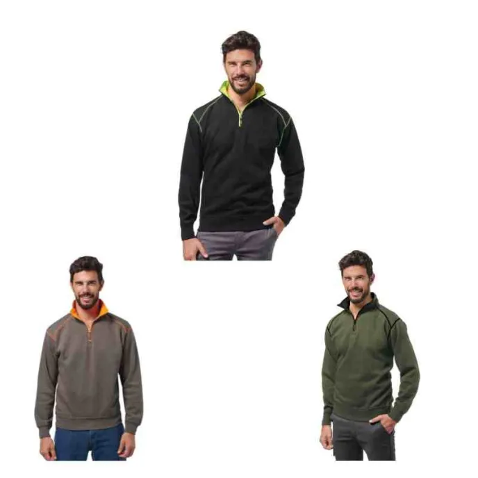 Felpe Da lavoro con Zip corta Logica LUXOR/4-L