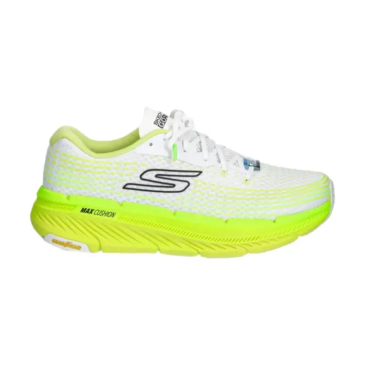 SKECHERS 220835 MAX CUSHIONING PREMIER 2.0 Sneaker Uomo Stringate White/Lime