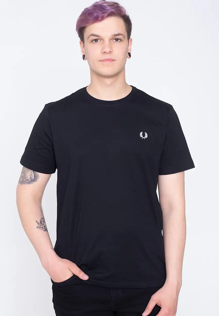 Fred Perry - Crew Neck Black - T-Shirt