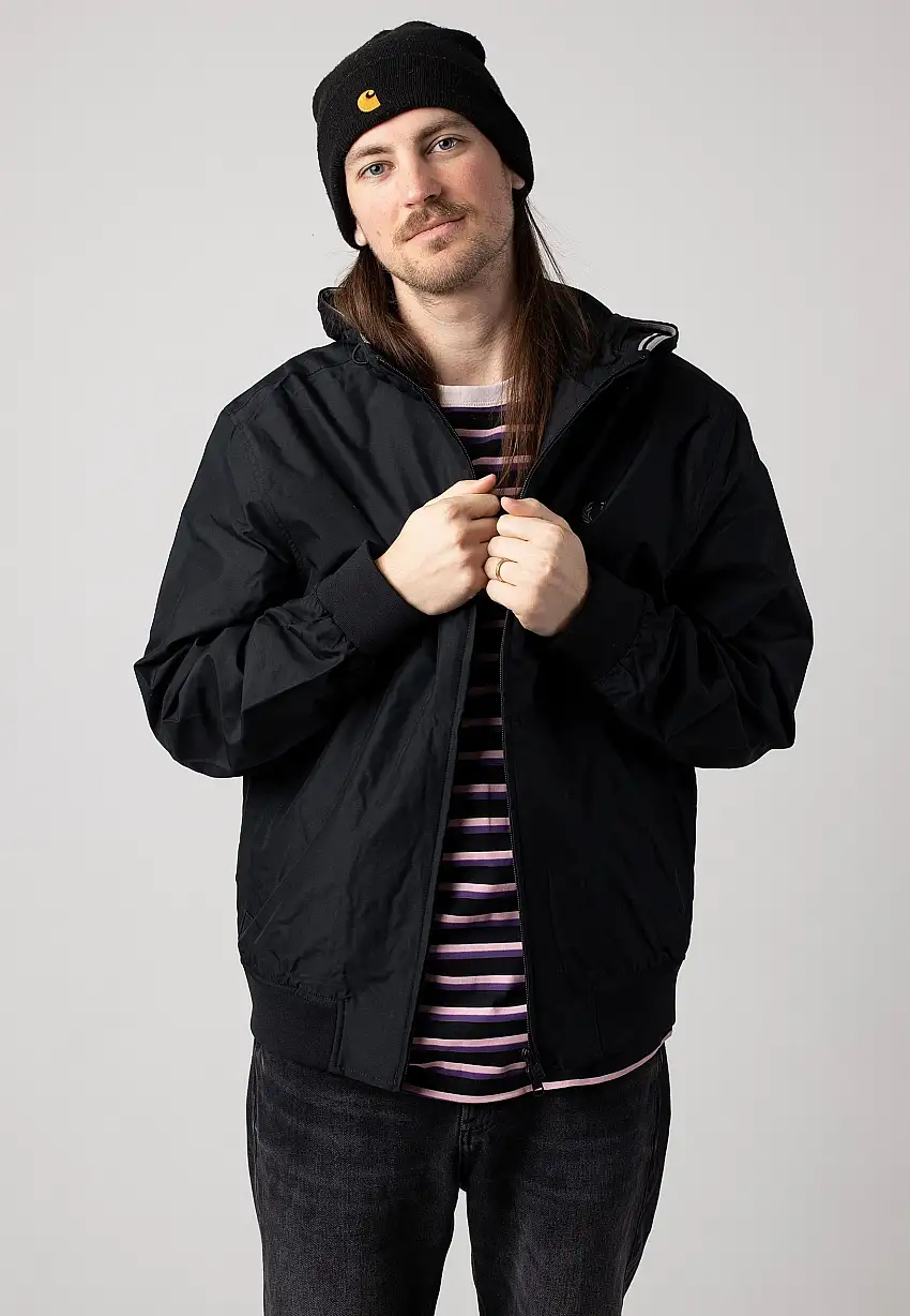 Fred Perry - Hooded Brentham Black - Giacca