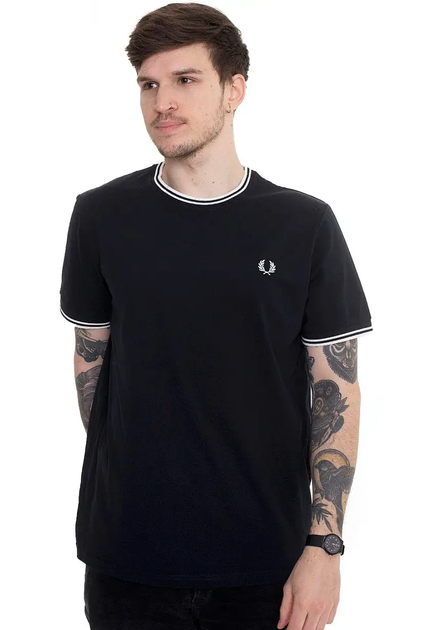 Fred Perry - Twin Tipped Navy - T-Shirt