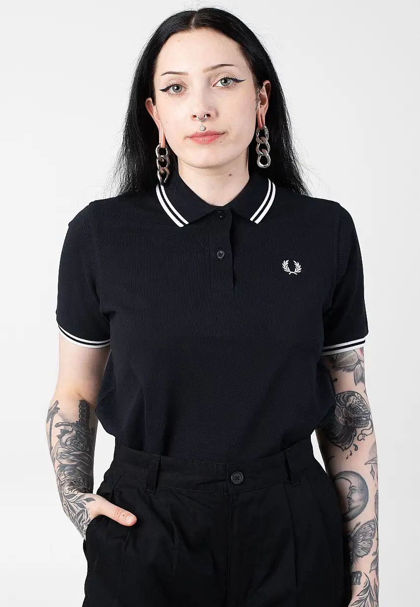 Fred Perry - Twin Tipped Navy/White - Polo
