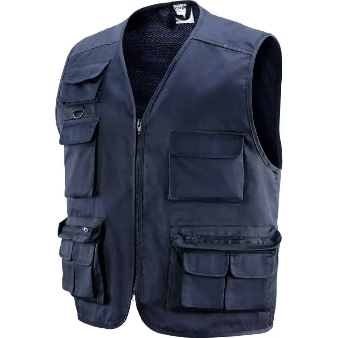 Fuori tutto - Gilet Estivo Multitasche TOBRUK Nw Neri taglia L colore blu