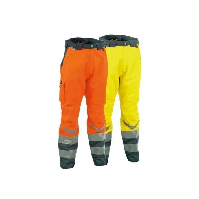 Fuori Tutto - Pantaloni da Lavoro Alta Visibilità Cofra Safe V025-0-00 taglia 50 colore giallo